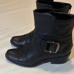 Nine West Black Ankle Boots with Buckles